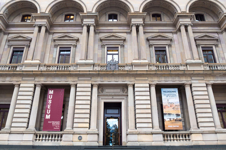Old Treasury Building Melbourne Entrance